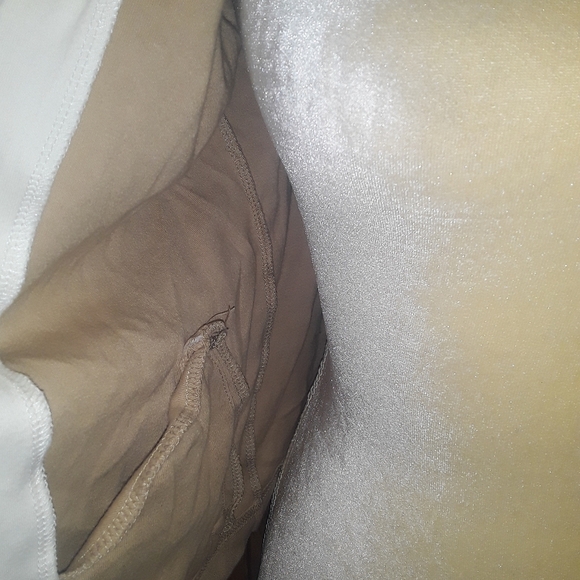 Womans XS Jacket New York Jean's Tan Coffee and White Colored Zip up Jacket - Picture 3 of 7